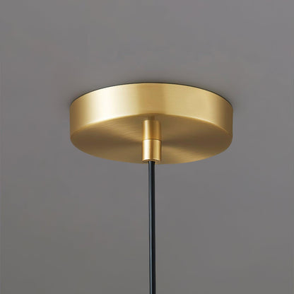 Suspension Mini Shell Design en Verre et Laiton – Lampe Moderne à Suspendre