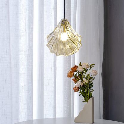 Suspension Mini Shell Design en Verre et Laiton – Lampe Moderne à Suspendre