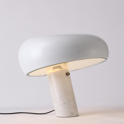 Lampe de Table Art Marble - Élégante en Marbre de Carrare et Métal avec LED