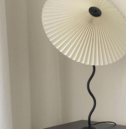 Lampe de Table Squiggle – Lampe Moderne au Design Ondulé pour Salon, Chambre et Bureau