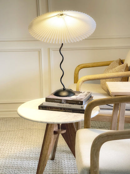 Lampe de Table Squiggle – Lampe Moderne au Design Ondulé pour Salon, Chambre et Bureau
