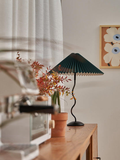 Lampe de Table Squiggle – Lampe Moderne au Design Ondulé pour Salon, Chambre et Bureau