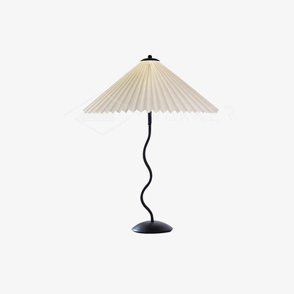 Lampe de Table Squiggle – Lampe Moderne au Design Ondulé pour Salon, Chambre et Bureau