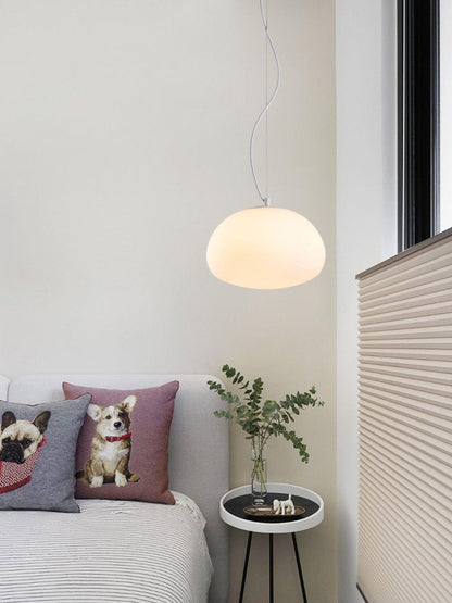 Suspension Steamed Bun - Éclairage Moderne en Verre pour Une Ambiance Chaleureuse