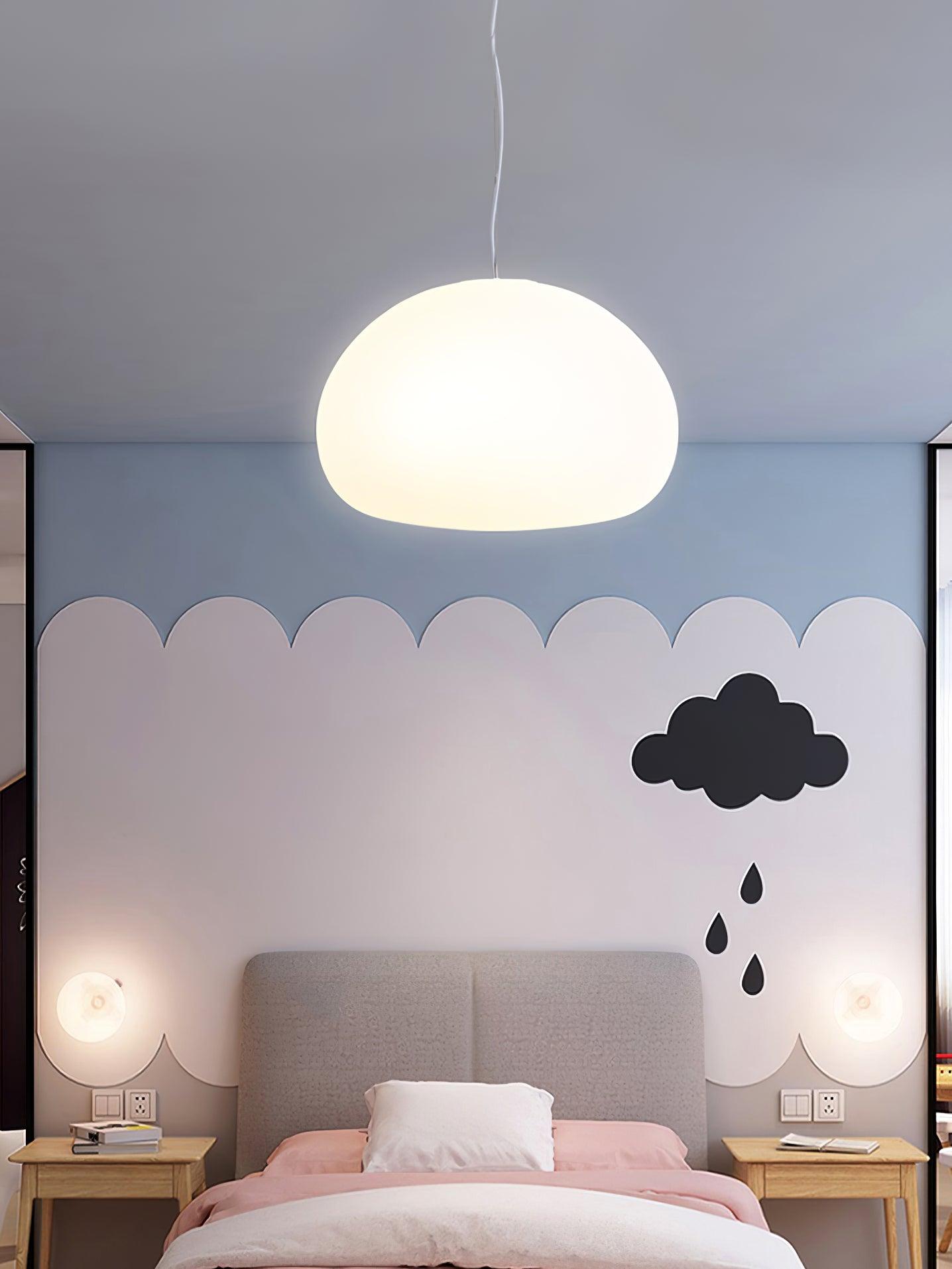 Suspension Steamed Bun - Éclairage Moderne en Verre pour Une Ambiance Chaleureuse