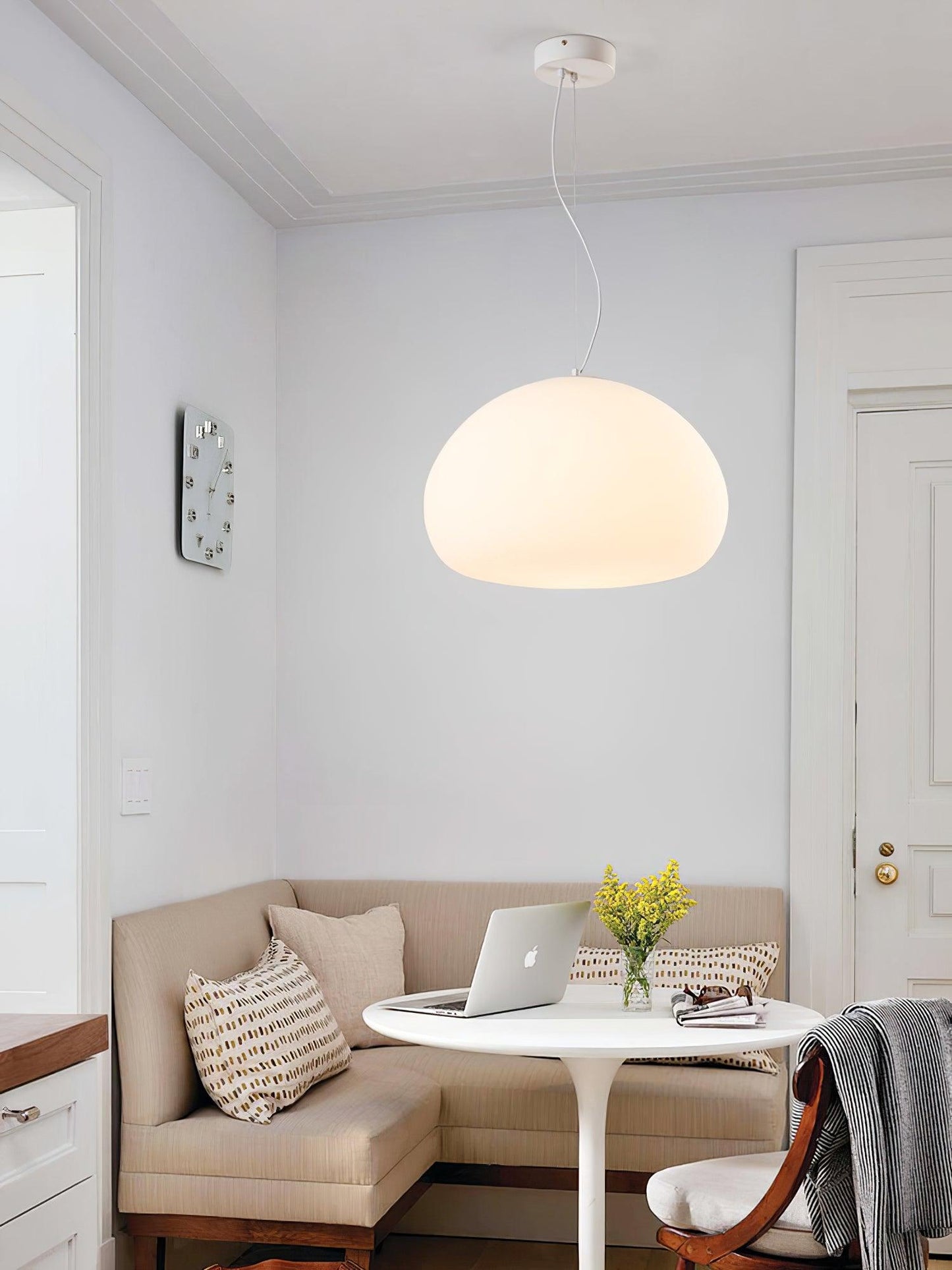 Suspension Steamed Bun - Éclairage Moderne en Verre pour Une Ambiance Chaleureuse
