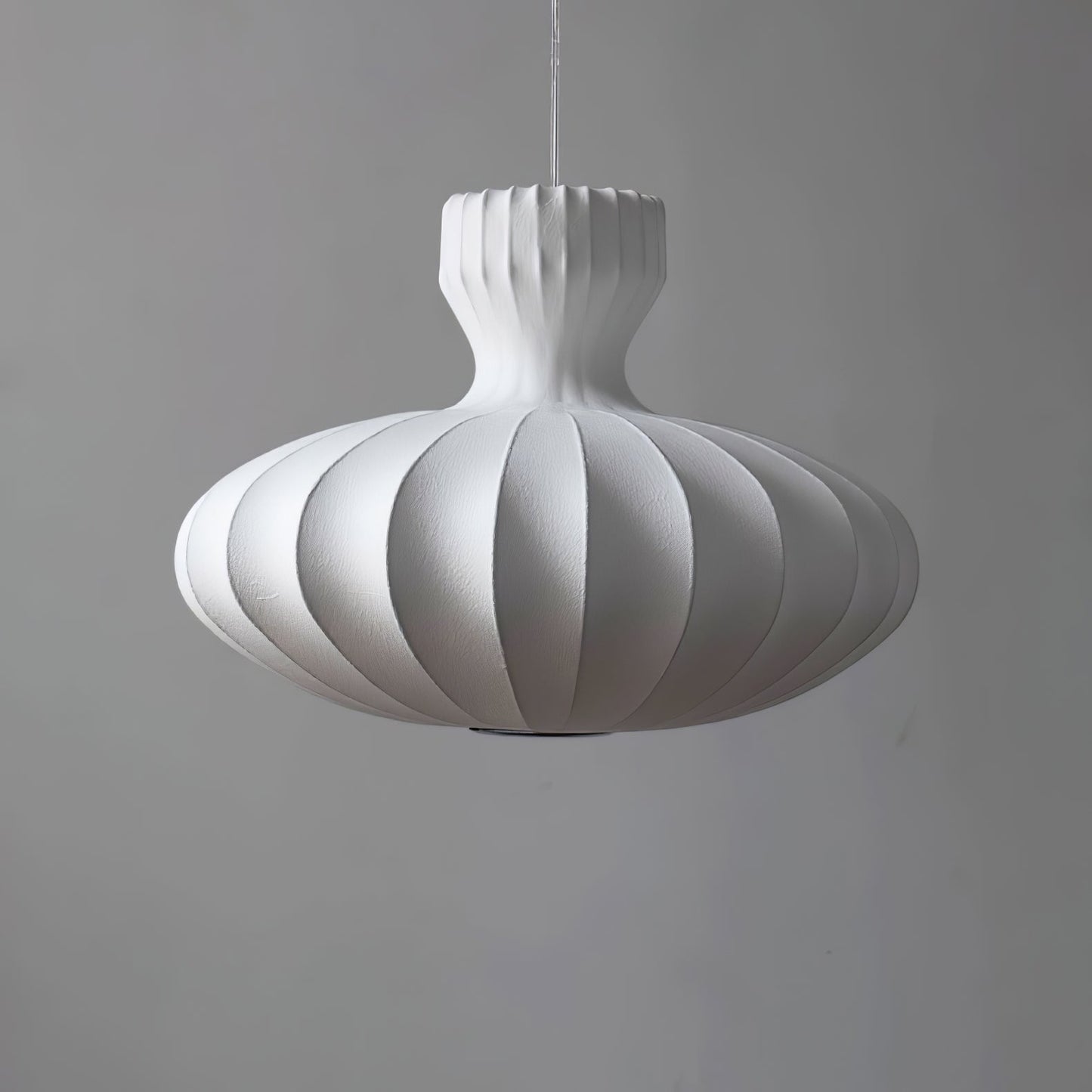 Suspension Bella Bloom - Lampe Vintage en Soie Naturelle et Métal