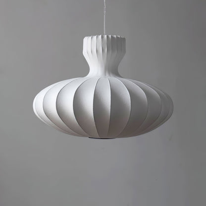 Suspension Bella Bloom - Lampe Vintage en Soie Naturelle et Métal