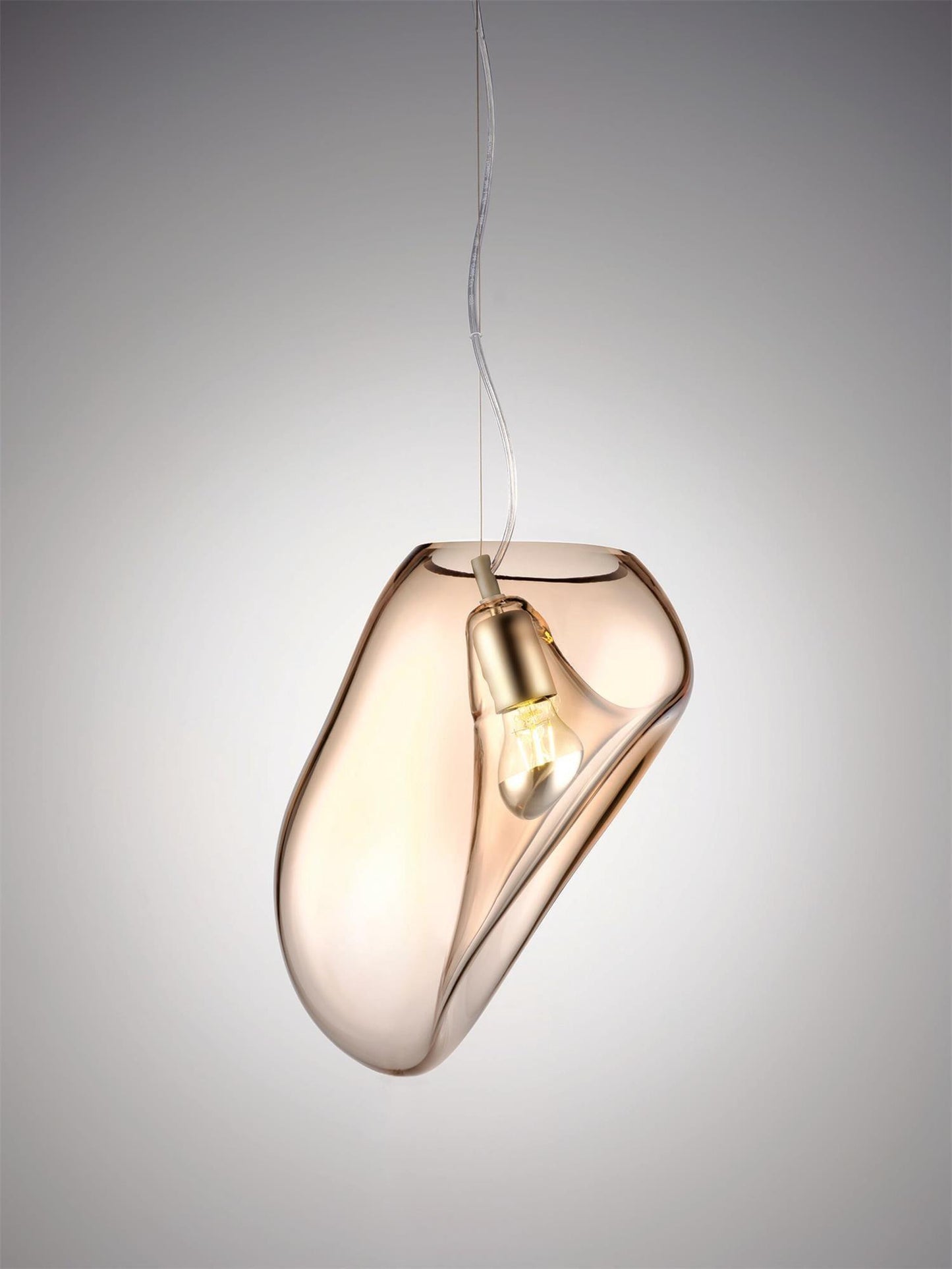 Lampe Pendante Goutte d'Eau Suspendue – Éclairage Moderne en Verre Soufflé