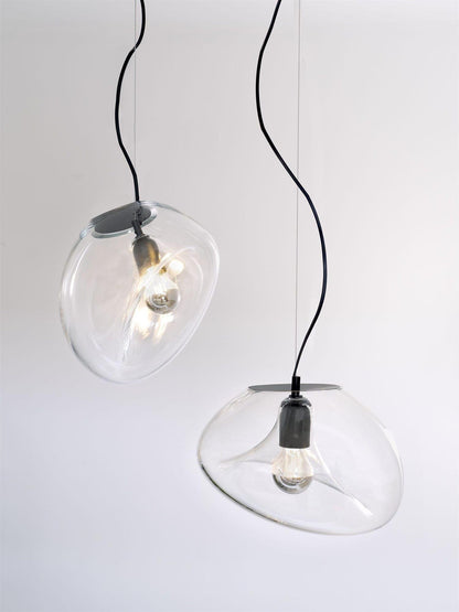 Lampe Pendante Goutte d'Eau Suspendue – Éclairage Moderne en Verre Soufflé
