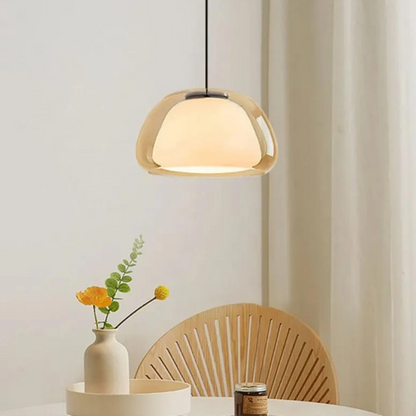 Suspension en Verre - Le Dôme Cristallin | Luminaire Élégant pour une Ambiance Moderne