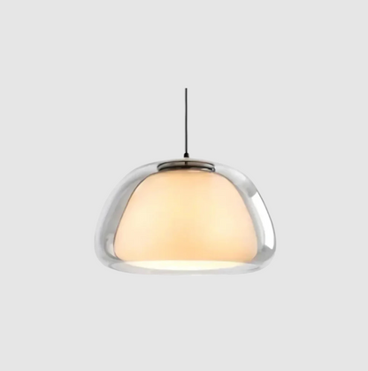Suspension en Verre - Le Dôme Cristallin | Luminaire Élégant pour une Ambiance Moderne
