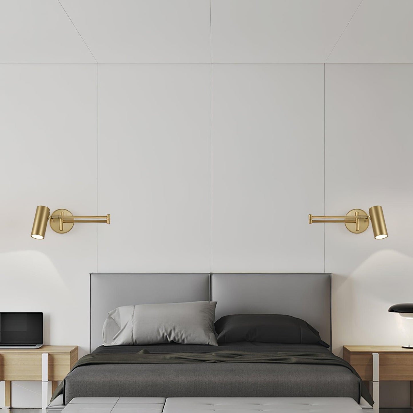 Applique Murale Moderne en Fer avec LED Intégrée - Design Élégant et Réglable