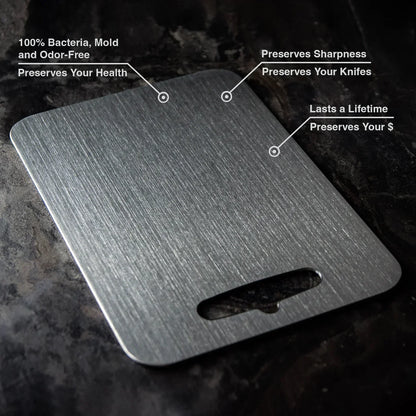 Planche à Découper PureTitan Board – Antibactérienne, Sans BPA, Ultra Durable et Facile à Nettoyer