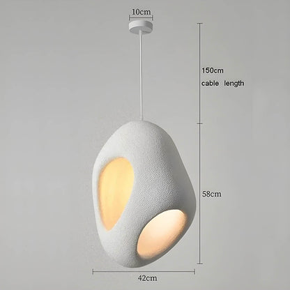 Suspension Taki Wabi Sabi – Design Élégant en Polystyrène Haute Densité