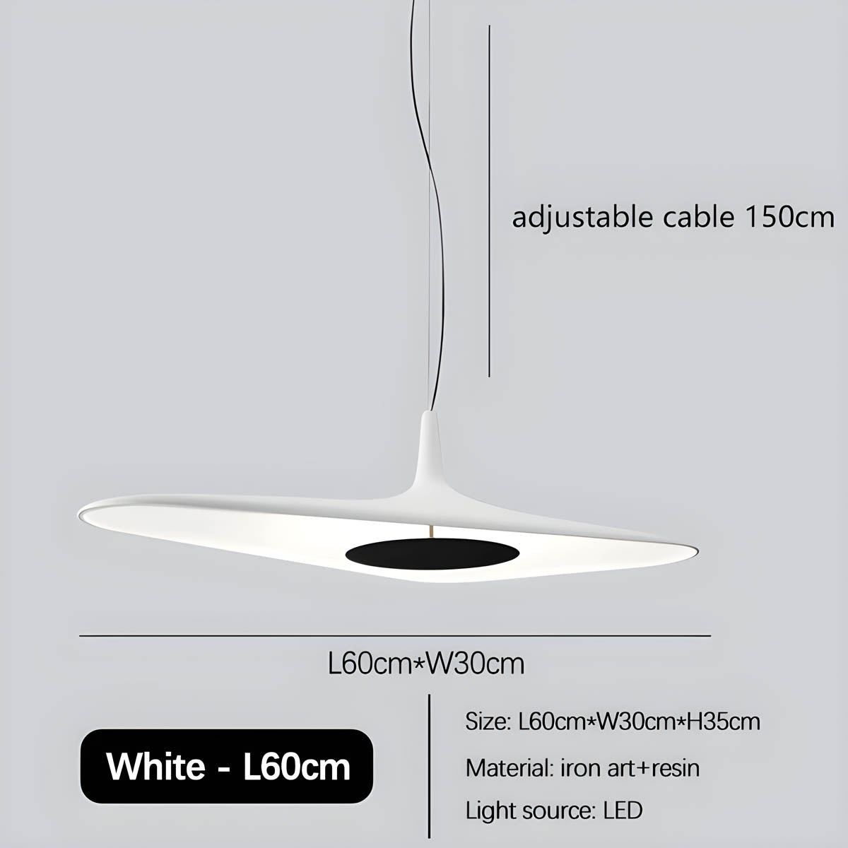 Suspension TIPI – Lampe au Design Unique en Résine, Élégance Moderne