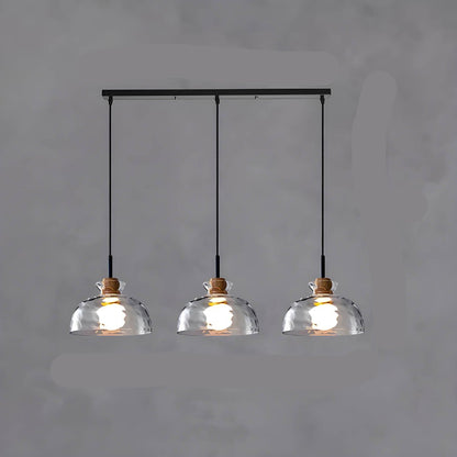 Suspension en Verre TOKYO – Lustre Minimaliste avec 1 ou 3 Têtes