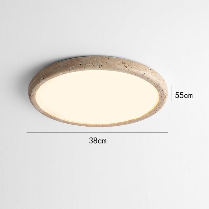 Plafonnier LED en Pierre Naturelle – Éclairage Élégant et Chaleureux pour Salon et Chambre