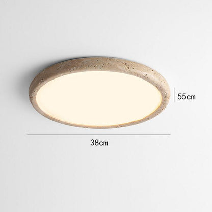 Plafonnier LED en Pierre Naturelle – Éclairage Élégant et Chaleureux pour Salon et Chambre