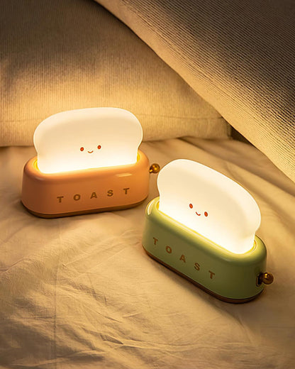 Lampe de Nuit Toaster – Luminaire Décoratif et Portable avec Batterie Rechargeable