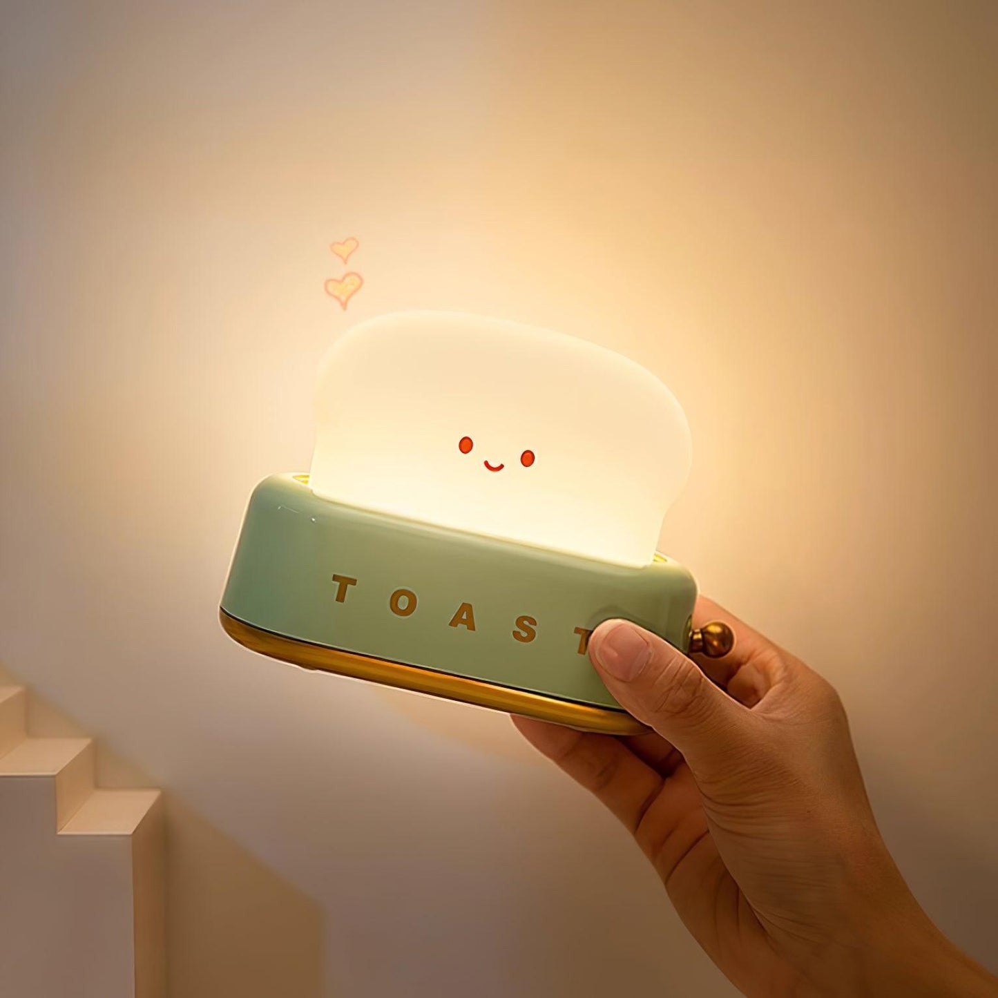 Lampe de Nuit Toaster – Luminaire Décoratif et Portable avec Batterie Rechargeable