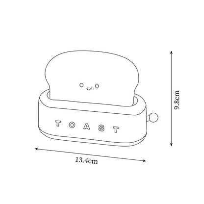 Lampe de Nuit Toaster – Luminaire Décoratif et Portable avec Batterie Rechargeable