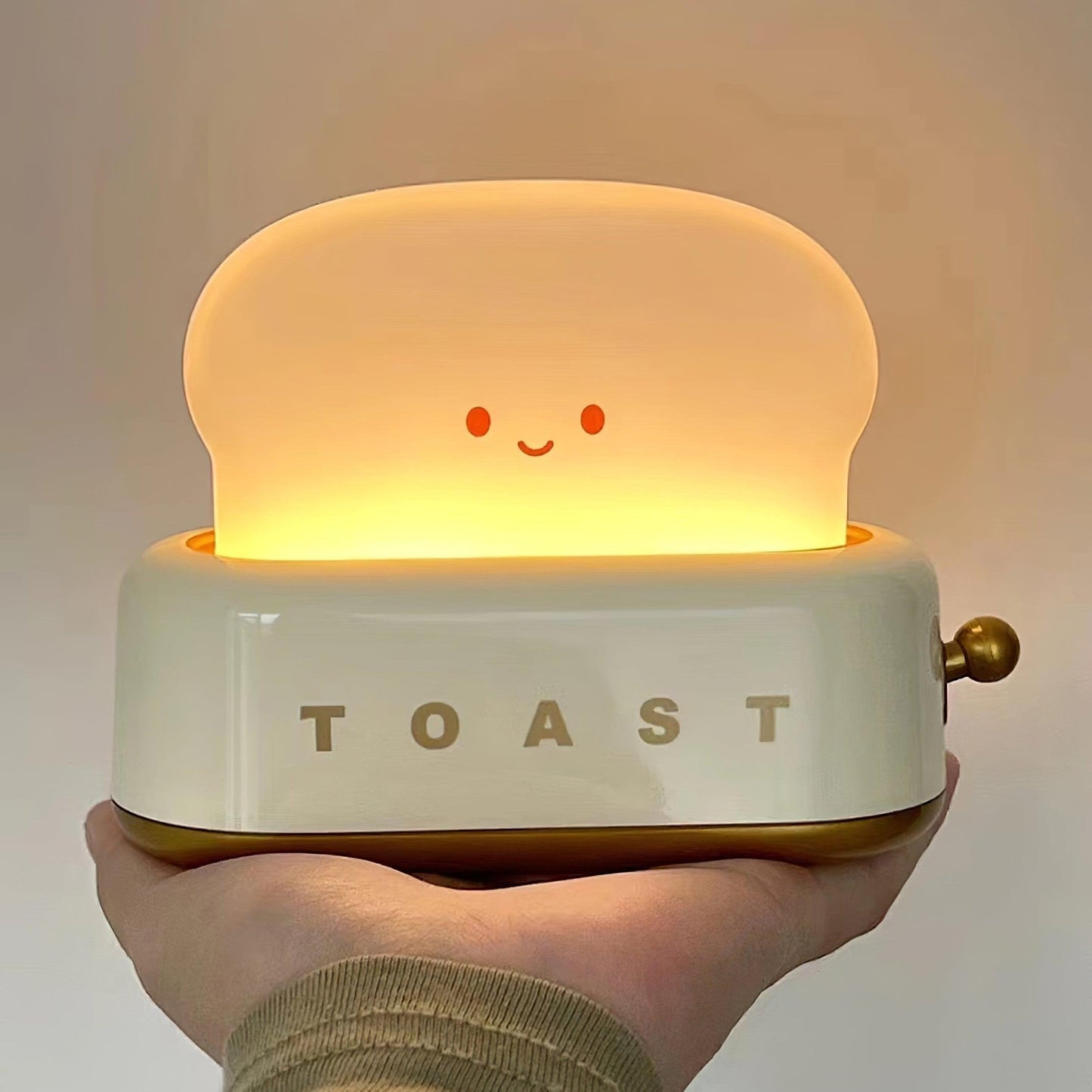 Lampe de Nuit Toaster – Luminaire Décoratif et Portable avec Batterie Rechargeable