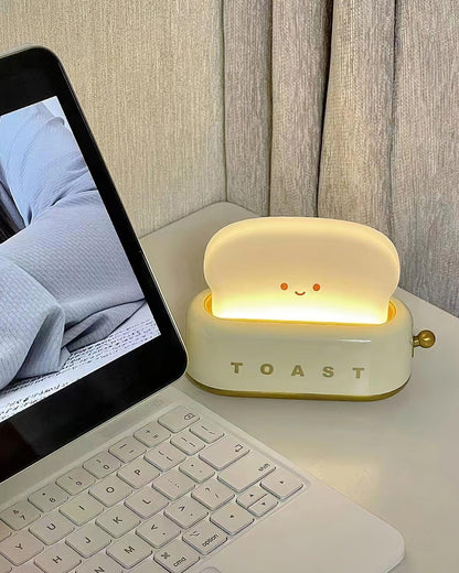Lampe de Nuit Toaster – Luminaire Décoratif et Portable avec Batterie Rechargeable