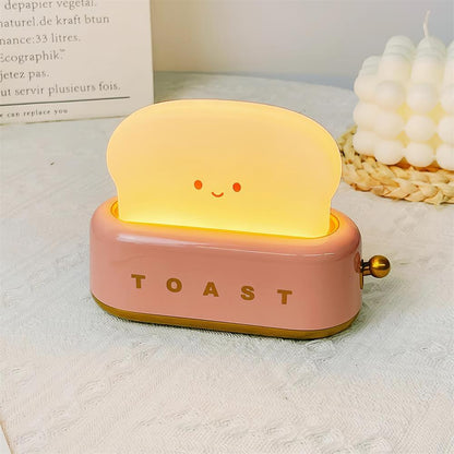 Lampe de Nuit Toaster – Luminaire Décoratif et Portable avec Batterie Rechargeable