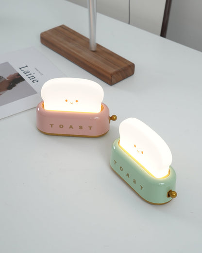 Lampe de Nuit Toaster – Luminaire Décoratif et Portable avec Batterie Rechargeable