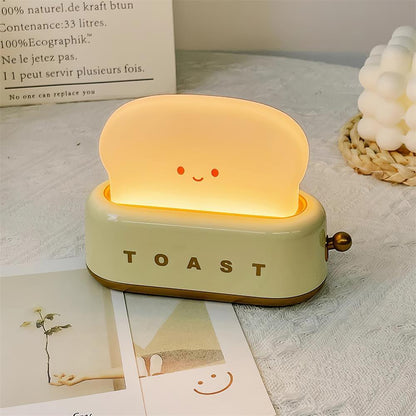 Lampe de Nuit Toaster – Luminaire Décoratif et Portable avec Batterie Rechargeable