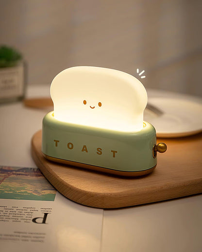 Lampe de Nuit Toaster – Luminaire Décoratif et Portable avec Batterie Rechargeable