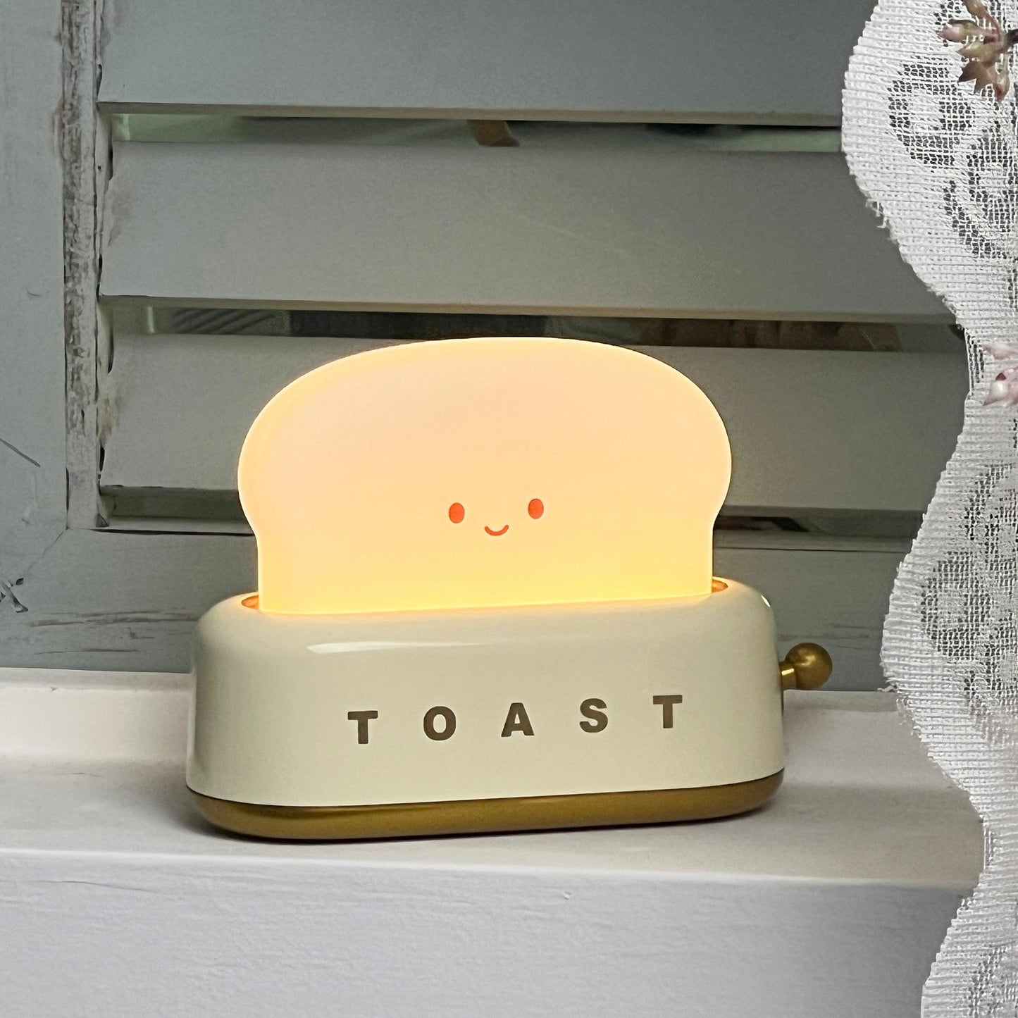 Lampe de Nuit Toaster – Luminaire Décoratif et Portable avec Batterie Rechargeable
