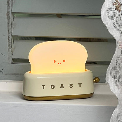Lampe de Nuit Toaster – Luminaire Décoratif et Portable avec Batterie Rechargeable