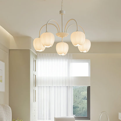 Chandelier Tulip Matcha – Design Élégant Inspiré des Fleurs de Tulipe et de la Couleur Matcha