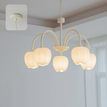 Chandelier Tulip Matcha – Design Élégant Inspiré des Fleurs de Tulipe et de la Couleur Matcha