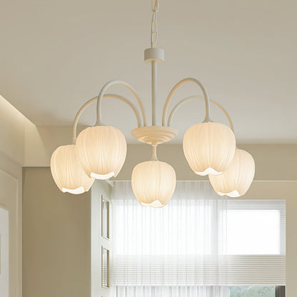 Chandelier Tulip Matcha – Design Élégant Inspiré des Fleurs de Tulipe et de la Couleur Matcha