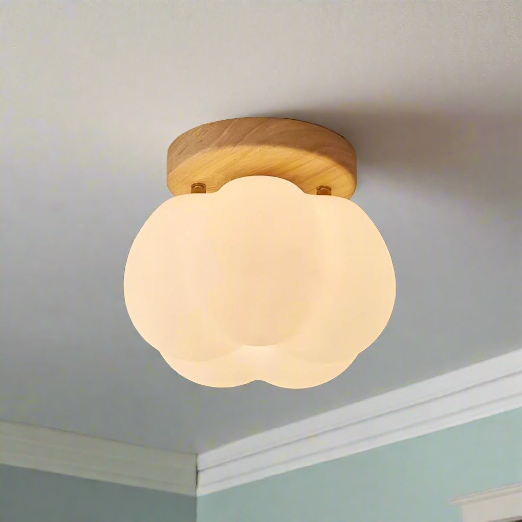 Lampe Plafonnier Pumpkin – Design Unique en Forme de Citrouille, Eclairage LED