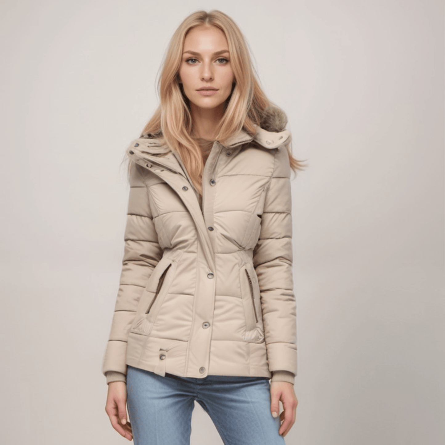 Manteau douillet avec capuche