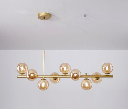 Armature - Pendelleuchte Luxueuse pour Salle à Manger, Élégance Moderne avec Verre et Métal