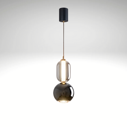 Suspension Scandinave Créative en Fer et Verre – Lampe Moderne Minimaliste