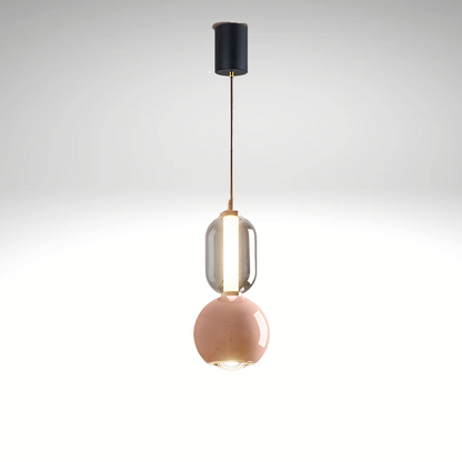 Suspension Scandinave Créative en Fer et Verre – Lampe Moderne Minimaliste