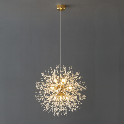 Suspension LED en Cristal – Design Moderne Inspiré du Pissenlit pour Salon et Restaurant