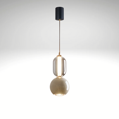 Suspension Scandinave Créative en Fer et Verre – Lampe Moderne Minimaliste