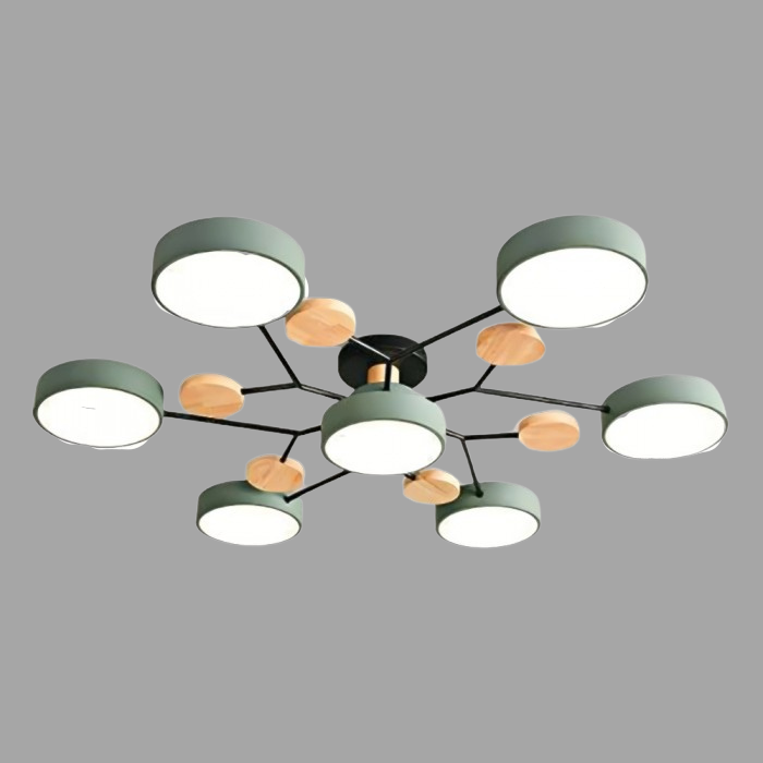 Lampe de plafond LED Nordic Branched Disc - Élégance et chaleur dans votre intérieur
