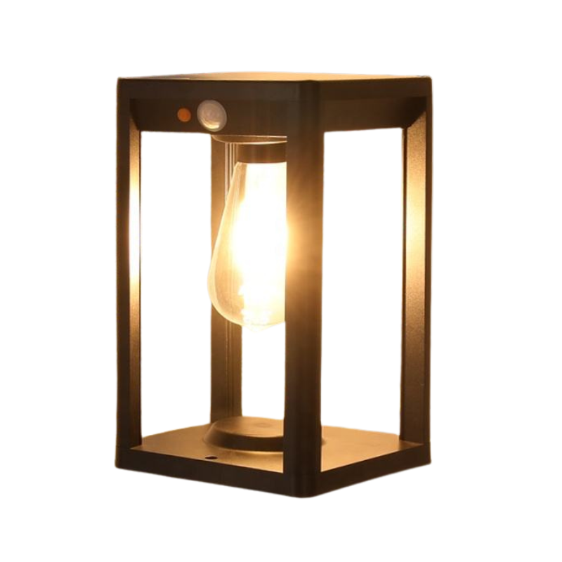 Lampe Solaire Pillar – Lampe Extérieure LED avec Détecteur de Mouvement