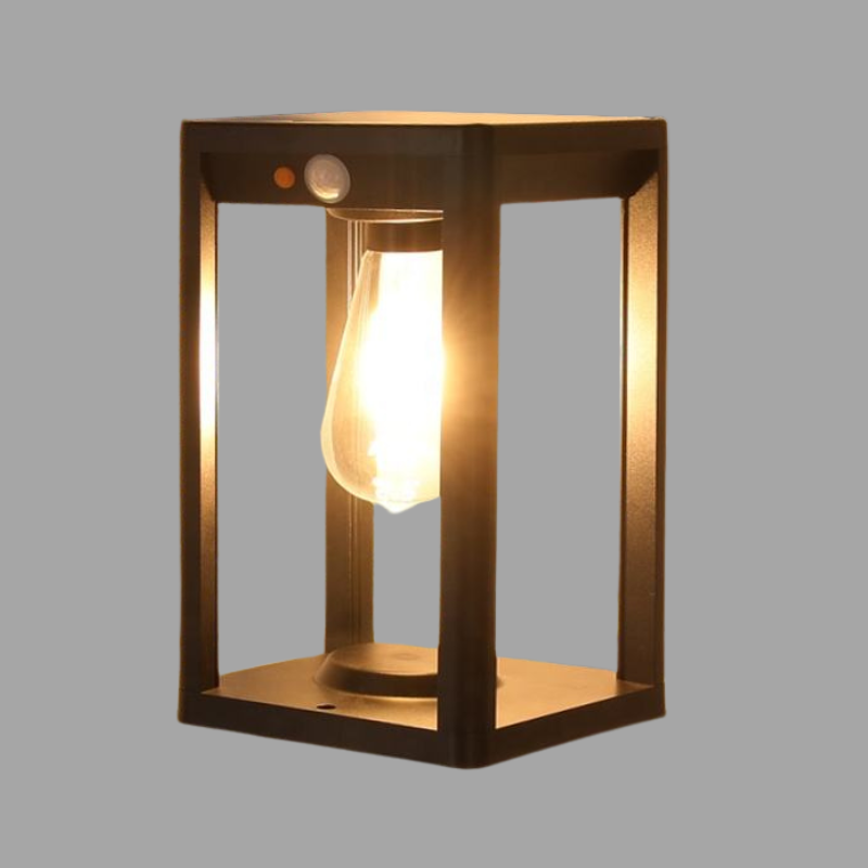 Lampe Solaire Pillar – Lampe Extérieure LED avec Détecteur de Mouvement