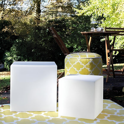 Lampe Cube Extérieure LED – Éclairage Moderne Rechargeable avec Télécommande