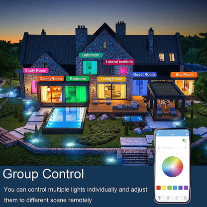 Plafonnier Smart Modern RGB - Éclairage Dynamique et Multicolore avec Contrôle Smartphone