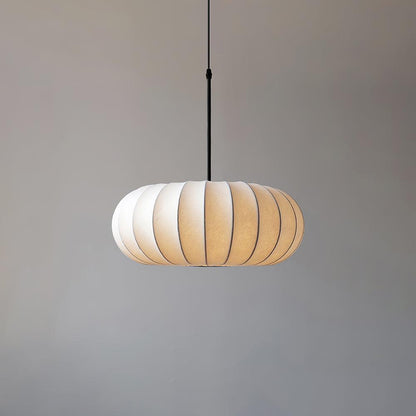 Suspension Verona - Luminaire Minimaliste en Métal et Soie, Design Wabi-Sabi